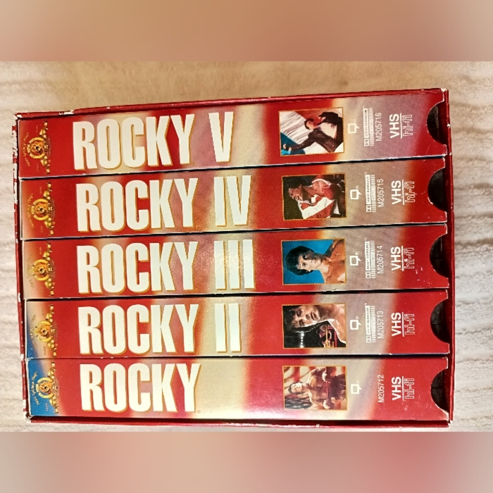 VHS Rocky Movies Collection